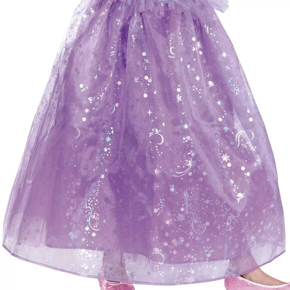 Girls Disney Princess Rapunzel TANGLED Deluxe Costume Gown Size 4/6 Dress Up NWT - Picture 4 of 6
